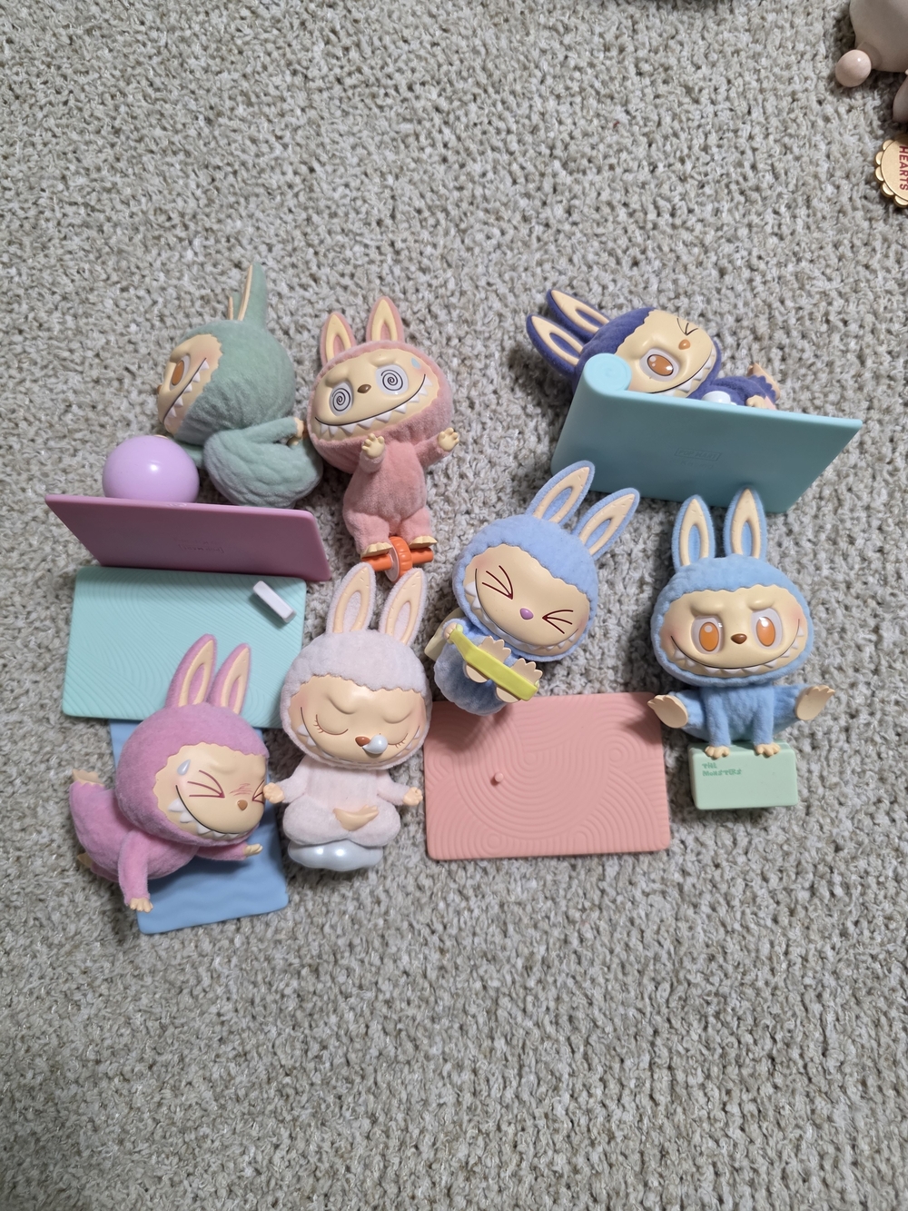 Bundle Of Lazy Yoga Labubu Figures